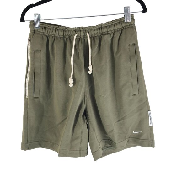 Nike Mens Standard Issue DRI-FIT 8" Basketball Shorts Loose Fit Olive Green S - Picture 1 of 5